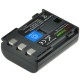 2 batteries NB-2LH pour Canon avec chargeur et chargeur voiture - ChiliPower original - Image 2