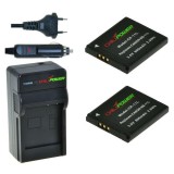 2 x batteries NB-11L pour Canon - avec chargeur et chargeur voiture - ChiliPower original