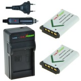 Lot de 2 batteries NP-BX1 pour Sony avec chargeur et chargeur voiture - ChiliPower original