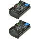ChiliPower LP-E6 batterie pour Canon - 1850mAh - Pack de 2 - Image 2