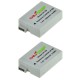 ChiliPower LP-E8 batterie pour Canon - 1300mAh - pack de 2 - Image 2