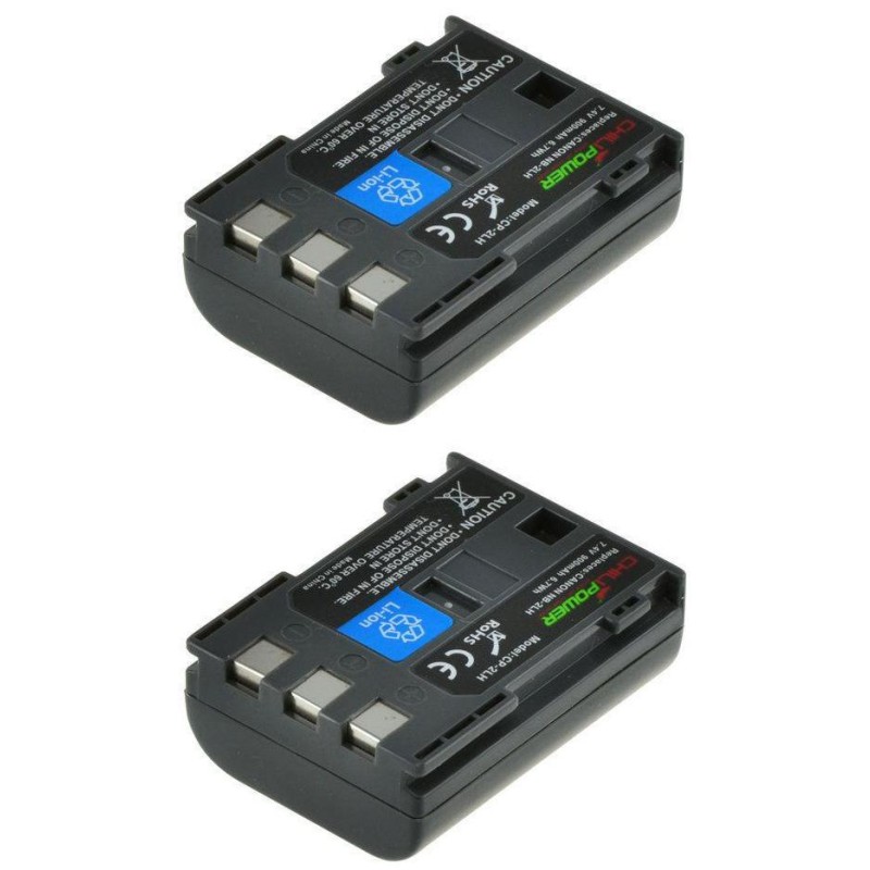 ChiliPower NB-2LH / NB-2L accu voor Canon - 900mAh - 2-Pack