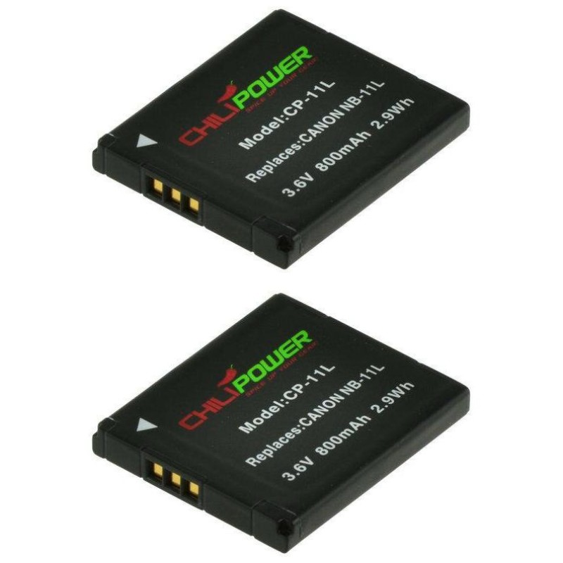 ChiliPower NB-11L accu voor Canon - 800mAh - 2-Pack
