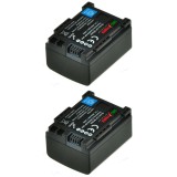 ChiliPower BP-808 / BP-807 batterie pour Canon - 950mAh - Lot de 2