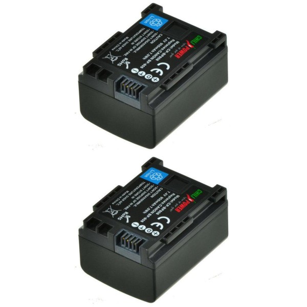 ChiliPower BP-808 / BP-807 batterie pour Canon - 950mAh - Lot de 2