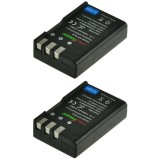 ChiliPower EN-EL9 batterie pour Nikon - 1300mAh - Pack de 2