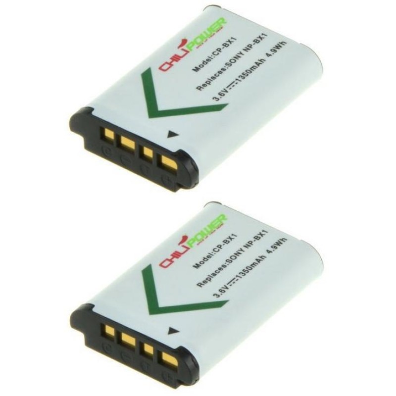 ChiliPower NP-BX1 accu voor Sony - 1350mAh - 2-Pack