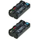 ChiliPower NP-F530 / NP-F550 batterie pour Sony - 2400mAh - Pack de 2