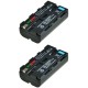 ChiliPower NP-F530 / NP-F550 batterie pour Sony - 2400mAh - Pack de 2 - Image 2