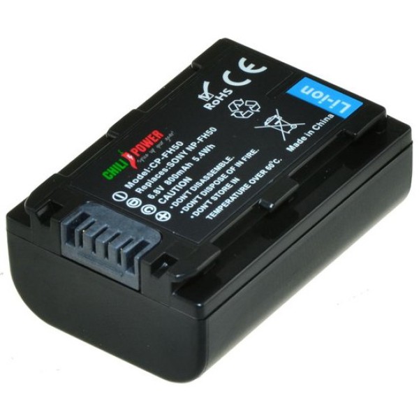 ChiliPower NP-FH30 / NP-FH40 / NP-FH50 batterie pour Sony - 870mAh