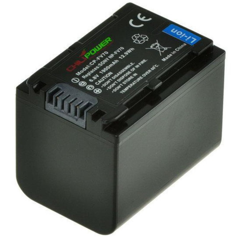ChiliPower NP-FV70 accu voor Sony - 1900mAh
