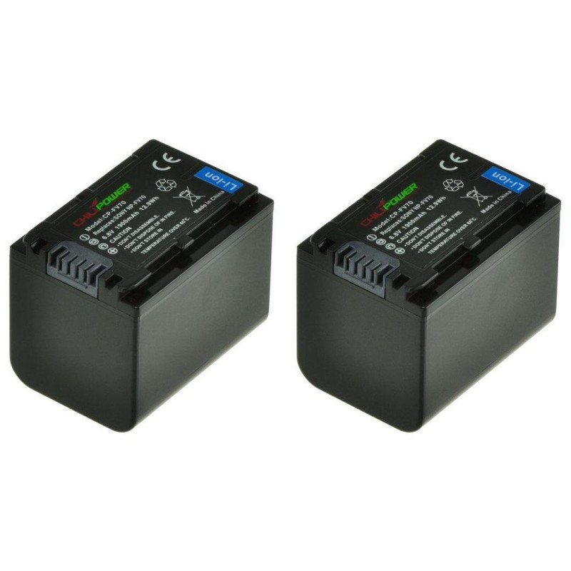 ChiliPower NP-FV70 accu voor Sony - 1900mAh - 2-Pack