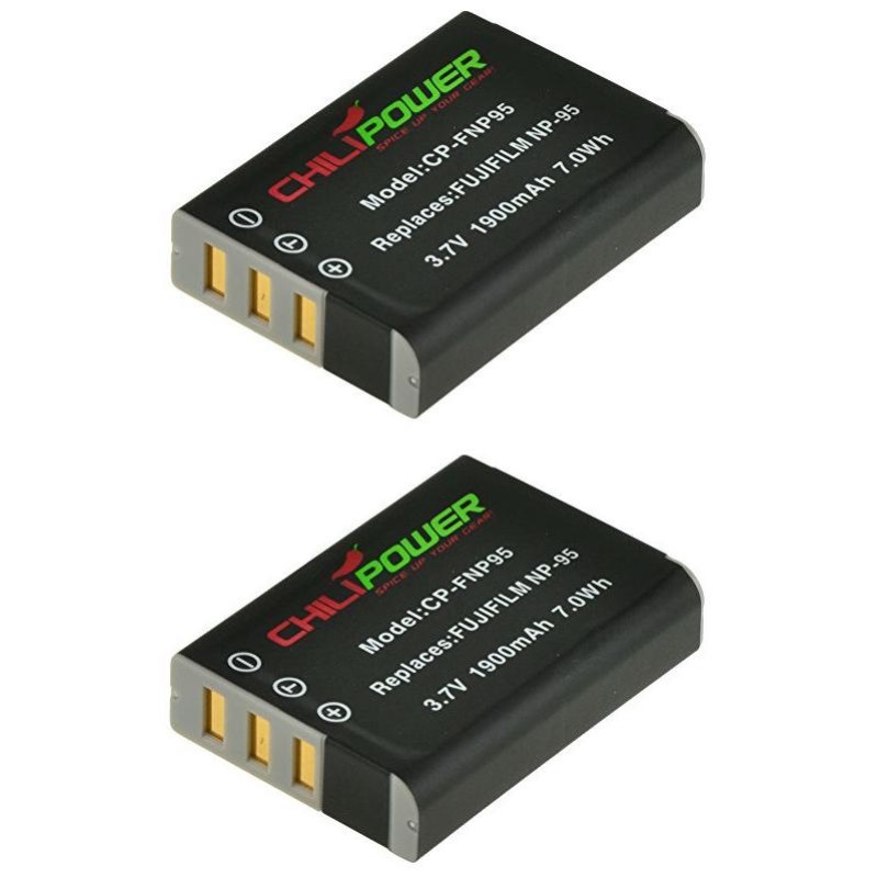 ChiliPower NP-95 accu voor Fujifilm - 1900mAh - 2-Pack