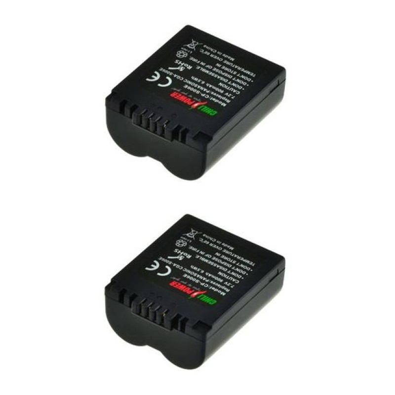 ChiliPower CGR-S006 accu voor Panasonic - 900mAh - 2-Pack
