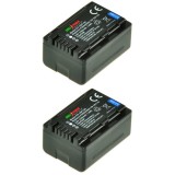 ChiliPower VW-VBT190 batterie pour Panasonic - 2100mAh - Pack de 2 batteries lithium-ion compatibles