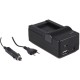 Chargeur 4-en-1 compatible avec Sony NP-BX1 - compact et léger - charge via secteur, voiture, USB et Powerbank - Image 2