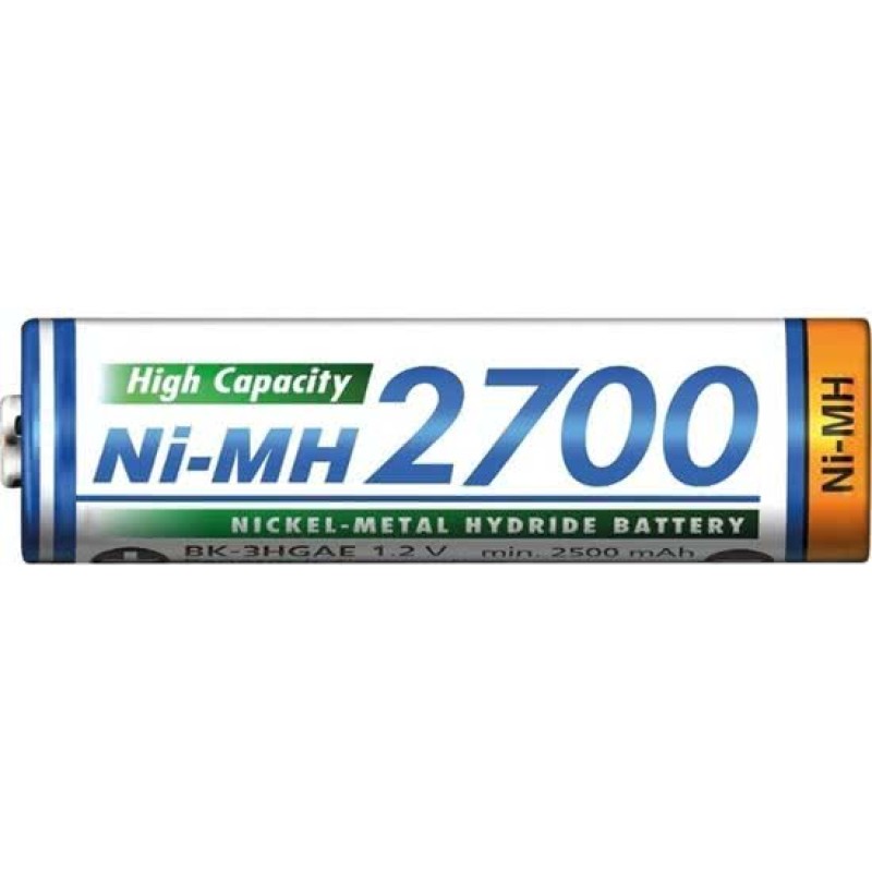 2 x AA Panasonic batterijen - 2700mAh