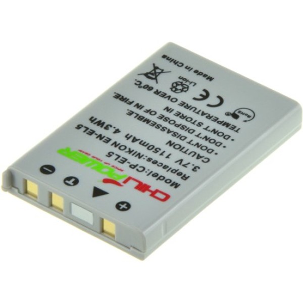 ChiliPower EN-EL5 batterie pour Nikon - 1150mAh