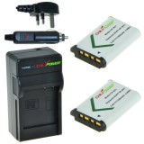 ChiliPower 2 x NP-BX1 batteries pour Sony - kit chargeur + chargeur voiture - version UK