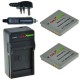 ChiliPower 2 x NB-4L batteries pour Canon - kit chargeur + chargeur voiture - version UK - Image 1