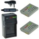 ChiliPower 2 x NB-5L batteries pour Canon - Kit chargeur + chargeur voiture - Version UK - Image 1