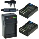 ChiliPower 2 x EN-EL9 batteries pour Nikon - kit chargeur + chargeur voiture - version UK - Image 1