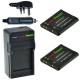 ChiliPower 2 x EN-EL19 batteries pour Nikon - kit chargeur + chargeur voiture - version UK - Image 1