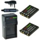 ChiliPower 2 x Li-40B / Li-42B batteries pour Olympus - kit chargeur + chargeur voiture - version UK - Image 1