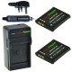 ChiliPower 2 x Li-50B batteries pour Olympus - Kit chargeur + chargeur voiture - version UK - Image 1