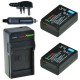 ChiliPower 2 x BP1030 accus pour Samsung - kit chargeur + chargeur voiture - version UK - Image 1