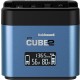 Hähnel ProCube2 chargeur double professionnel pour batteries Panasonic avec USB et adaptateurs - Image 2