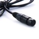 Rolux câble adaptateur XLR 4 broches femelle vers mâle RL-C7 pour connexion d'alimentation - Image 1