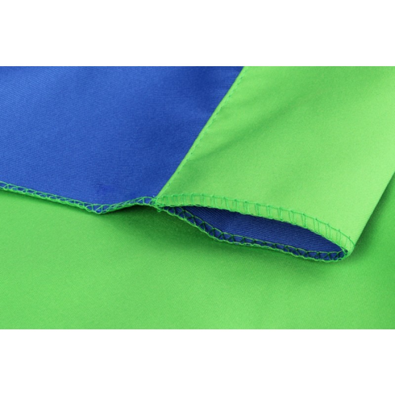 StudioKing Achtergronddoek 2,7x5 m Blauw/Groen