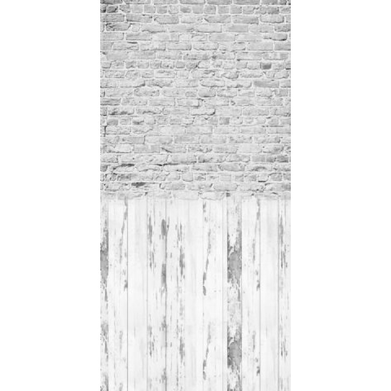 Click Props Vinyl met Print Brick White 1,52 x 3,00M