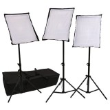 StudioKing SB03 kit d'éclairage continu 3x135W avec softbox pour photo et vidéo