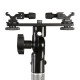 Falcon Eyes Twin Mount Tilting Bracket CLD-14A avec 2 adaptateurs sabot flash - Image 1