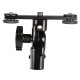 Falcon Eyes Twin Mount Tilting Bracket CLD-14A avec 2 adaptateurs sabot flash - Image 3