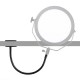 Falcon Eyes Veerklem + Flex Arm + Spigot NCLG-30S - bras flexible 50 cm avec pince de table et adaptateur universel - Image 4