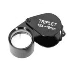 Loupe pliante triplet Benel Optics Byomic BYO-IT1518 15x18mm pour bijoutiers et inspection de précision