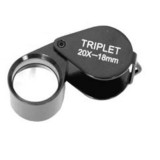 Benel Optics loupe pliante triplet 20x18mm pour bijoutiers et professionnels