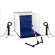 Falcon Eyes boîte de prise de vue pliable 40x40 cm avec 2 lampes LED - Image 1