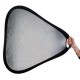 StudioKing Grip Reflector argent/blanc CRGSW60 60 cm avec poignée ergonomique - Image 2
