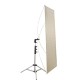 Falcon Eyes Reflector RR-3570S argent/blanc 89x178 cm avec cadre et support de trépied - Image 1