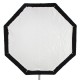 Linkstar octabox pliable avec grille nid d'abeille QSOB-11HC 110 cm pour portraits et produits - Image 1