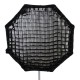 Linkstar octabox pliable avec grille nid d'abeille QSOB-11HC 110 cm pour portraits et produits - Image 4