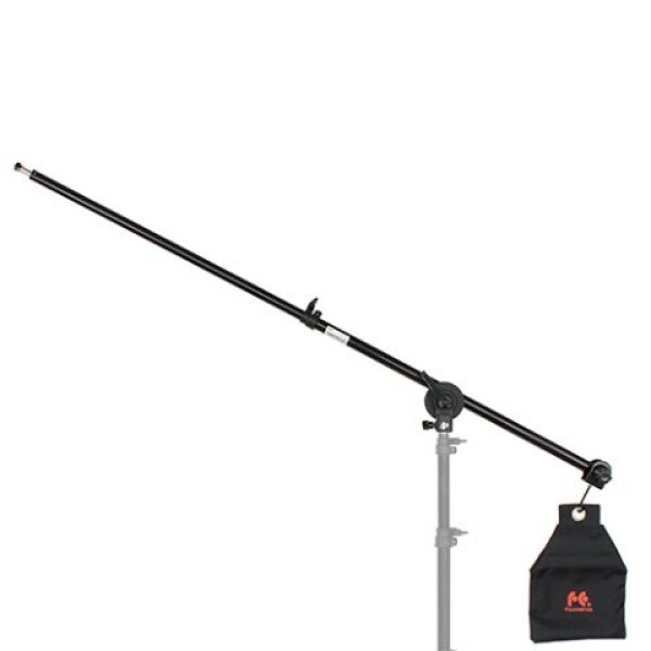 Falcon Eyes Boomarm + Zandzak LB-22H 75-139 cm - bras de perche réglable avec sac de sable pour éclairage de studio professionnel