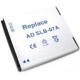 Batterie d'appareil photo SLB-07A compatible avec Samsung - Lithium-ion 720mAh