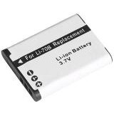 Batterie d'appareil photo Li-70B compatible avec Olympus, lithium-ion 500mAh