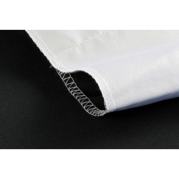 StudioKing toile de fond 2,7x5 m blanc/noir réversible avec ourlet