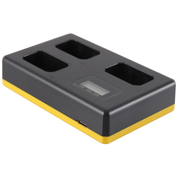Huismerk chargeur triple Sony NP-FW50 - charge 3 batteries, aussi simultanément